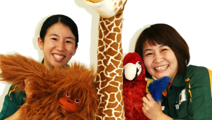 よこはま動物園ズーラシア事業推進係 須田　朱美係長と松山　薫さん